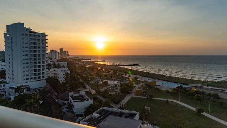 CB1005 Suite Lujosa Vista-Mar Atardecer Hermoso