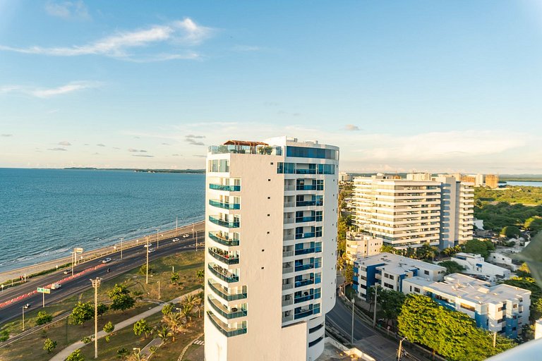 CB1427 Acogedora Suite Frente al Mar-Atardecer