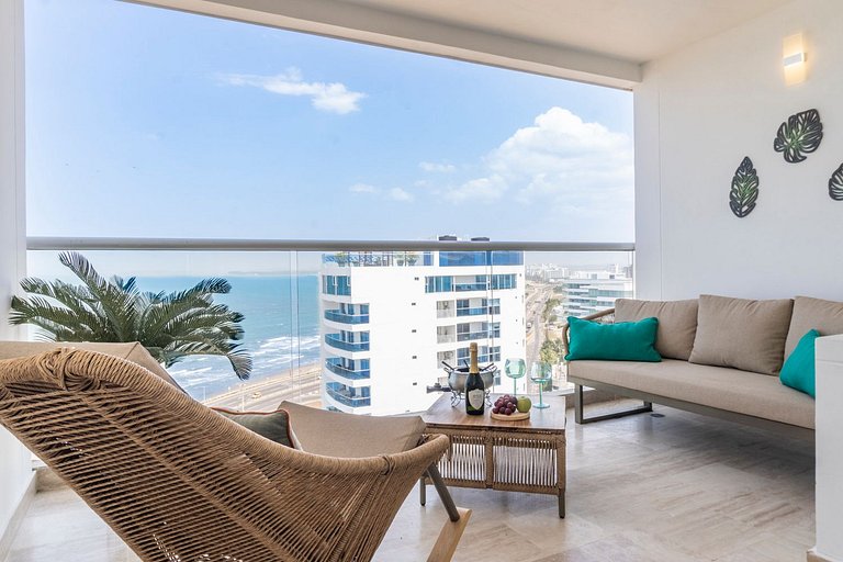 CB1528 Hermosa Suite - Loft Frente al Mar Crespo