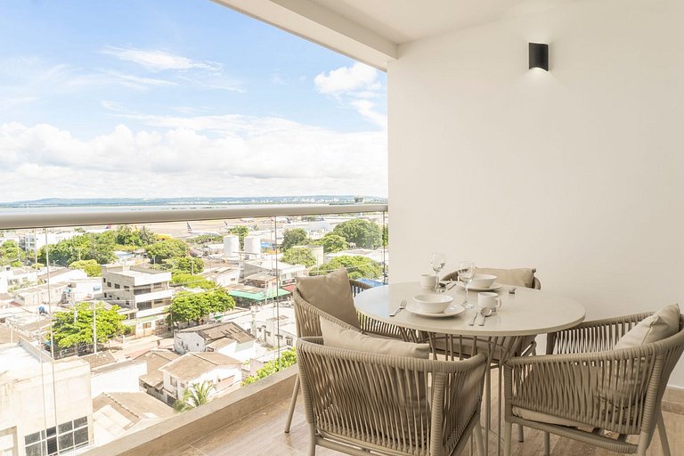 CB942 Moderno Loft en Crespo Vista al lago